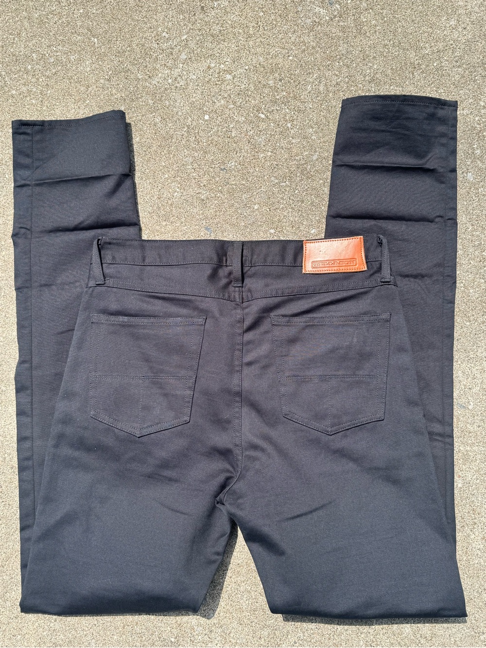 Tellason Black Elgin Mid-Rise Slim- 32W